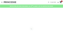 Tablet Screenshot of matelasprincesse.com